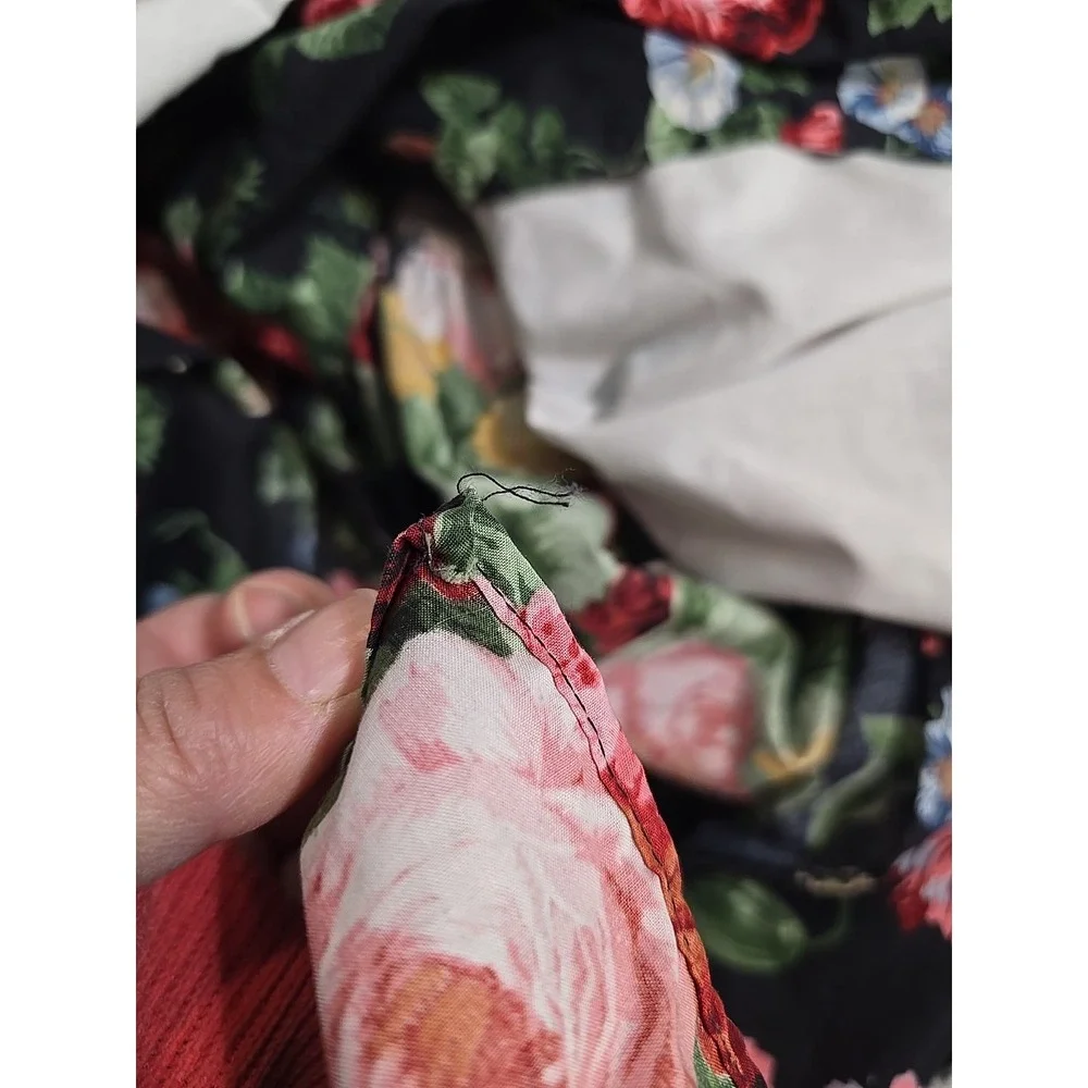Ralph Lauren Cossette Isadora Floral KING Bed Skirt French Country